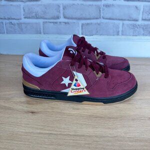 ⭐Converse CL98 Suede Low Black Deep Bordeaux Gum 8.5 Mens Shoes Sneakers A15607C